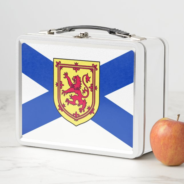 Flag of Nova Scotia, Canada Metal Lunch Box (In Situ)