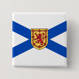 Flag of Nova Scotia (Canadian Province) 15 Cm Square Badge