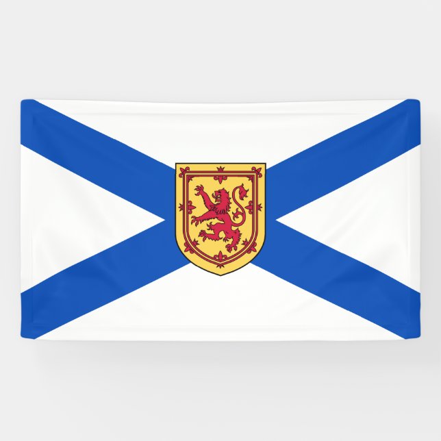 Flag of Nova Scotia (Canadian Province) Banner (Horizontal)