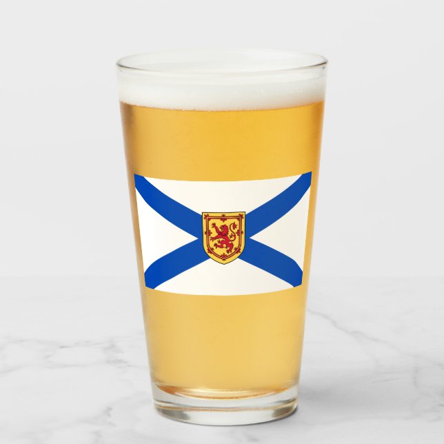 Flag of Nova Scotia (Canadian Province) Glass (Front Filled)