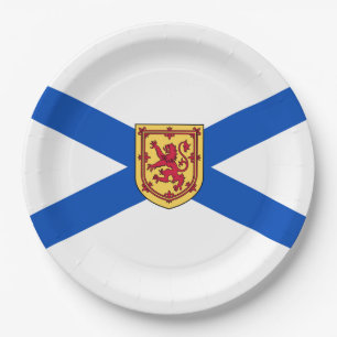 Flag of Nova Scotia (Canadian Province) Paper Plate