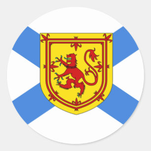 Flag of Nova Scotia Classic Round Sticker