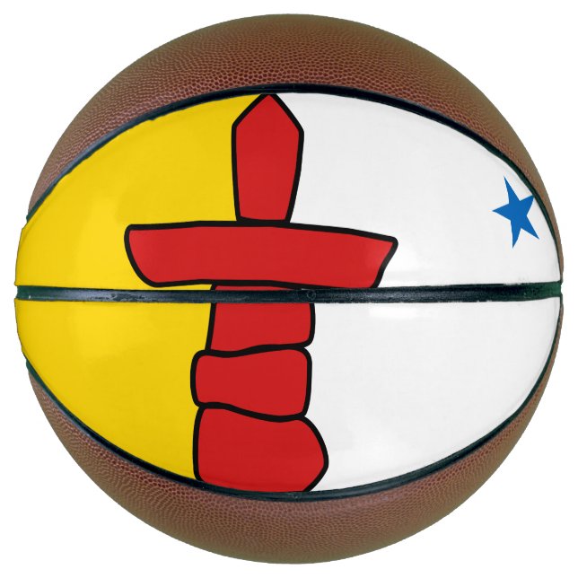 Flag of Nunavut, Canada Basketball (Front)