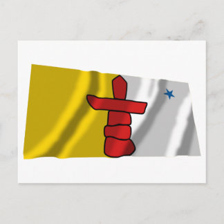 Flag of Nunavut, Canada Postcard