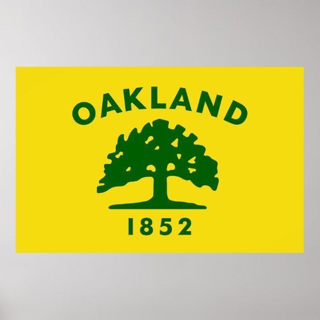 Flag of Oakland, California Poster (Front)