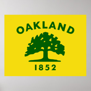 Flag of Oakland, California Poster