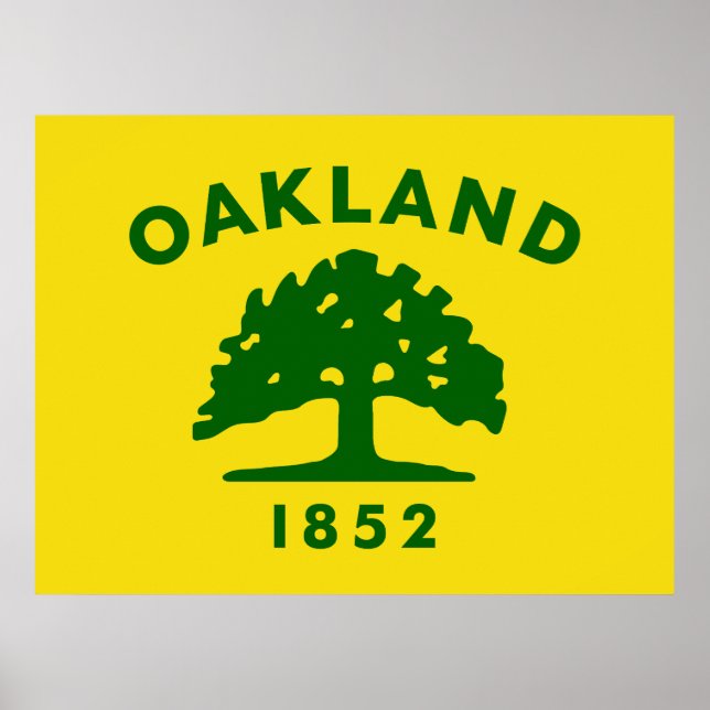 Flag of Oakland, California Poster (Front)