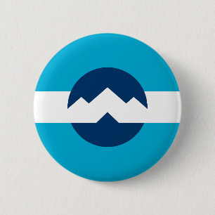 Flag of Ogden, Utah 6 Cm Round Badge