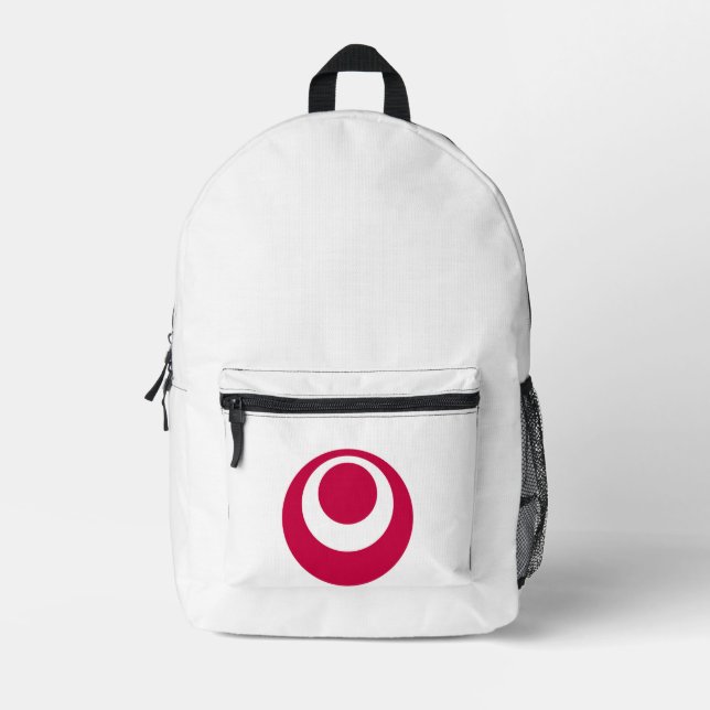 Flag of Okinawa Prefecture, Japan Printed Backpack (Front)