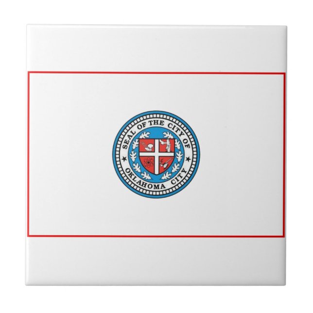 Flag of Oklahoma City (Oklahoma) Tile (Front)