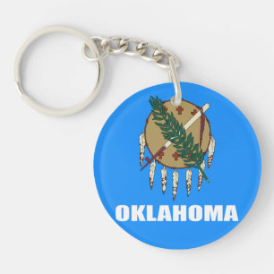 Flag of Oklahoma Key Ring