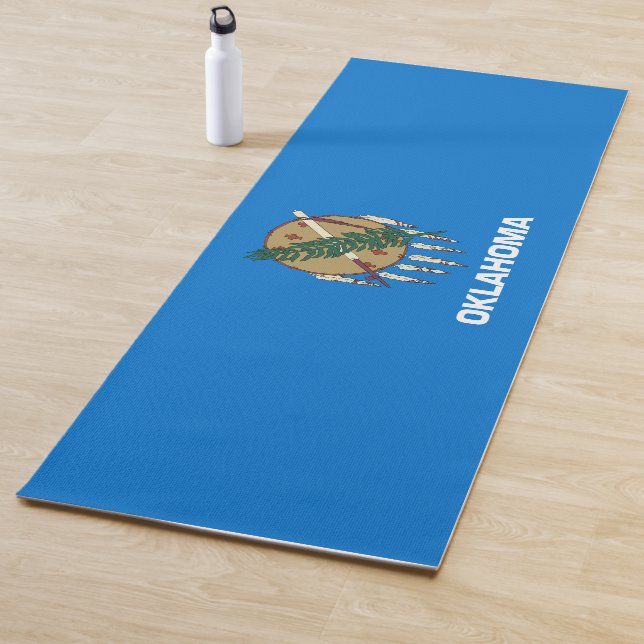 Flag of Oklahoma (US State) Yoga Mat (In Situ)