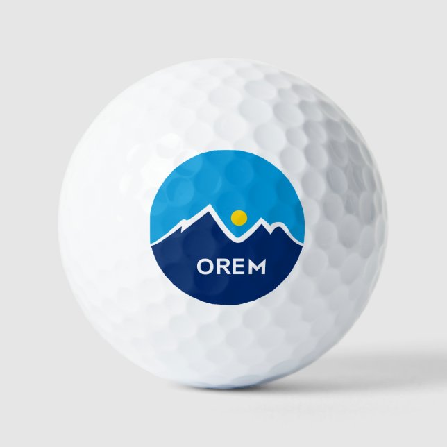 Flag of Orem, Utah Golf Balls (Front)