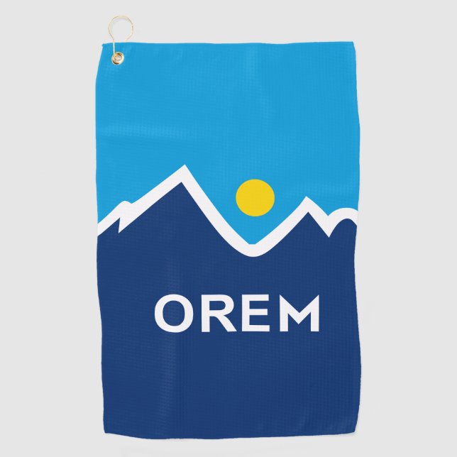 Flag of Orem, Utah Golf Towel (Front)