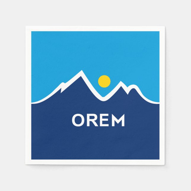 Flag of Orem, Utah Napkin (Front)