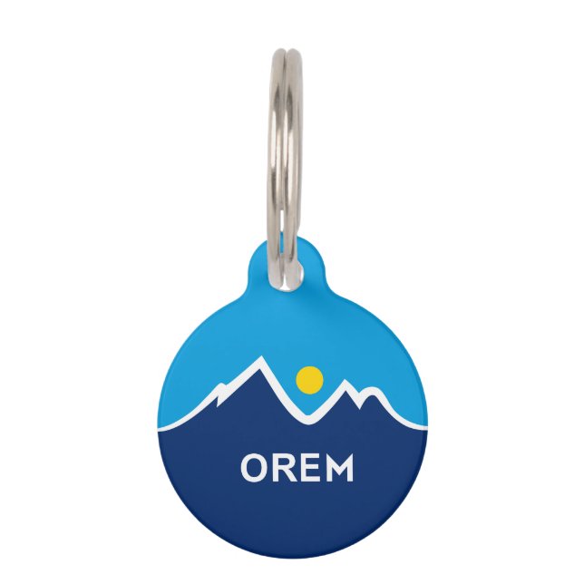 Flag of Orem, Utah Pet Tag (Front)