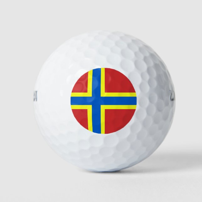 Flag of Orkney  Golf Balls (Front)