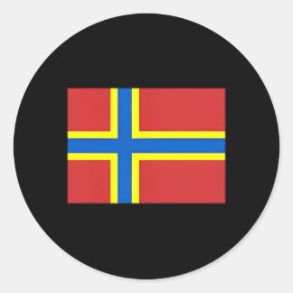 Flag Of Orkney Islands Scotland Scottish Islands Classic Round Sticker