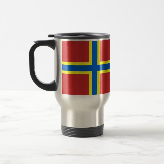 Flag of Orkney Travel Mug (Left)