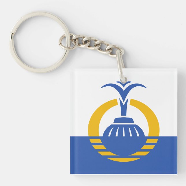  Flag of Orlando, Florida. Key Ring (Front)