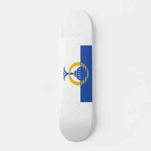 Flag of Orlando, Florida. Skateboard