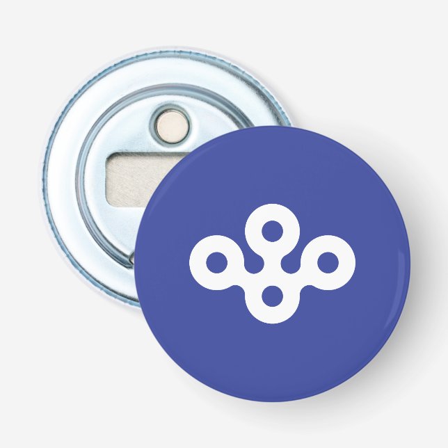 Flag of Osaka Prefecture, Japan Bottle Opener (Front)