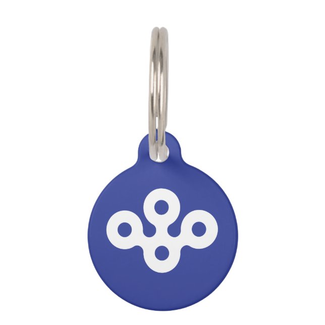    Flag of Osaka Prefecture, Japan Pet Tag (Front)