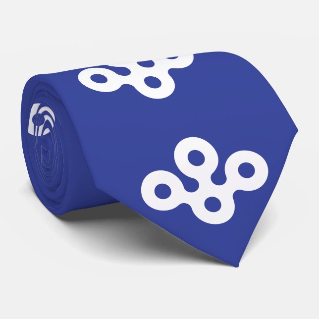    Flag of Osaka Prefecture, Japan Tie (Rolled)