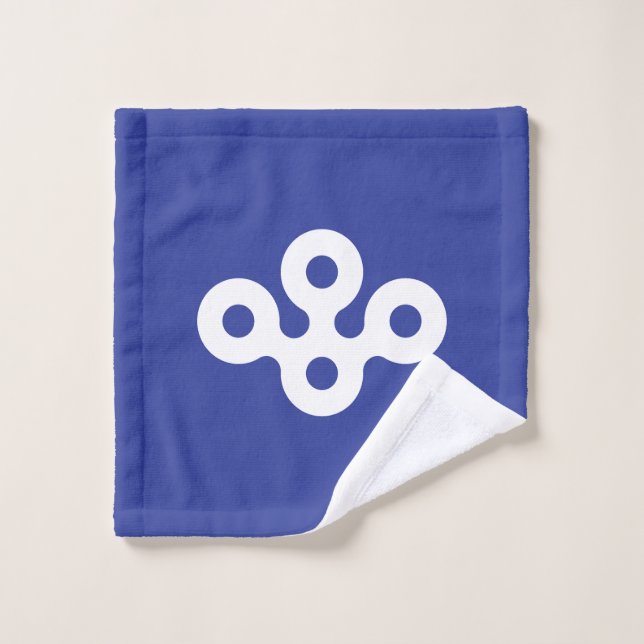Flag of Osaka Prefecture, Japan Wash Cloth (Wash Cloth)