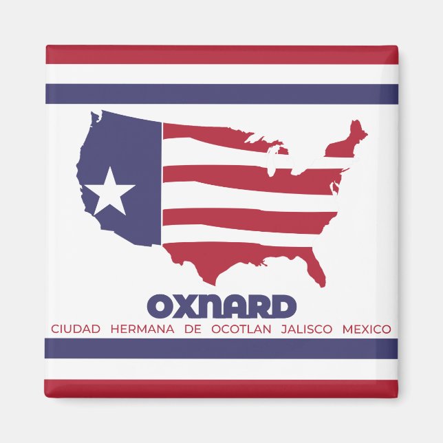 Flag of Oxnard (California) Magnet (Front)
