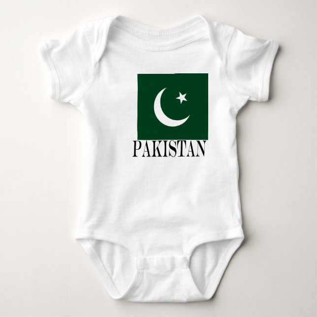 Flag of Pakistan Baby Bodysuit (Front)