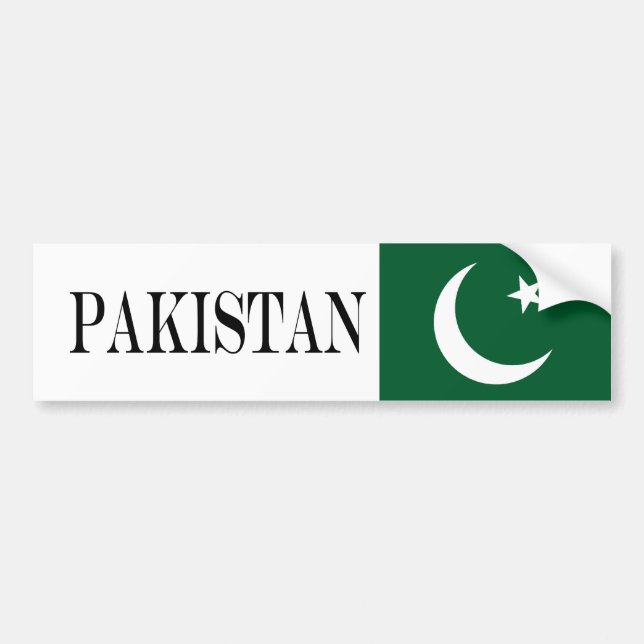Flag of Pakistan Bumper Sticker (Front)