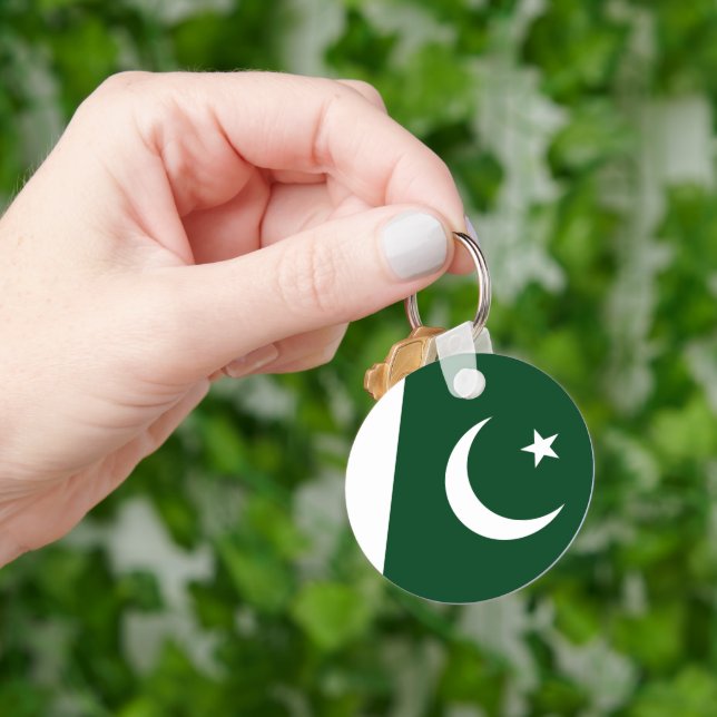 Flag of Pakistan Key Ring (Hand)