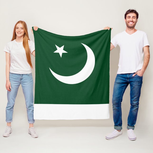 Flag of Pakistan medium Fleece Blanket (In Situ)