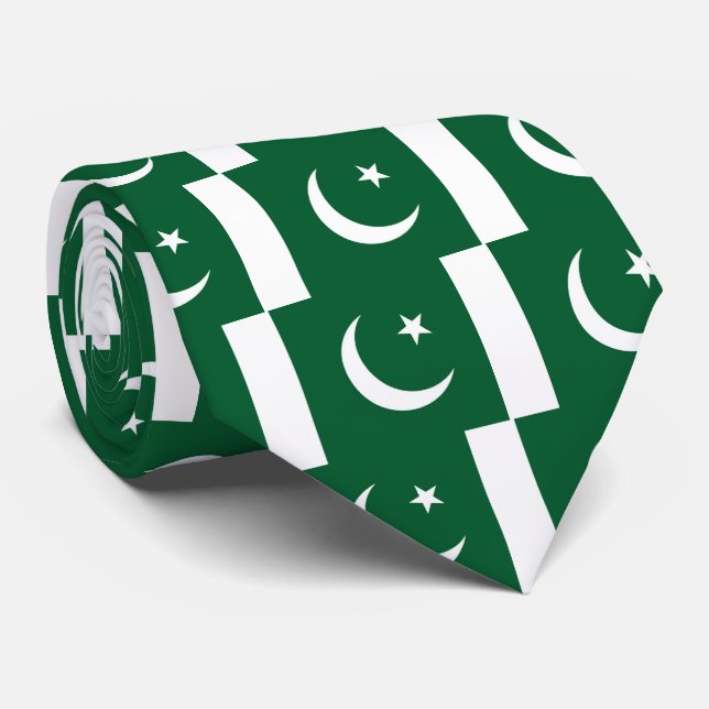 Flag of Pakistan Tie (Rolled)