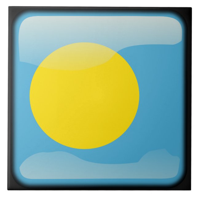 Flag of Palau Tile (Front)