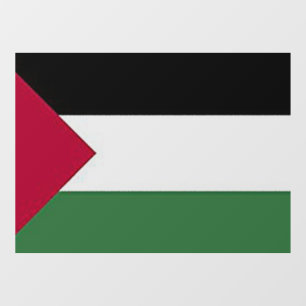 Flag of Palestine Window Glass Cling