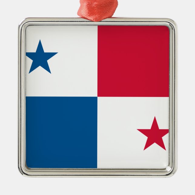Flag of Panama Metal Tree Decoration (Front)