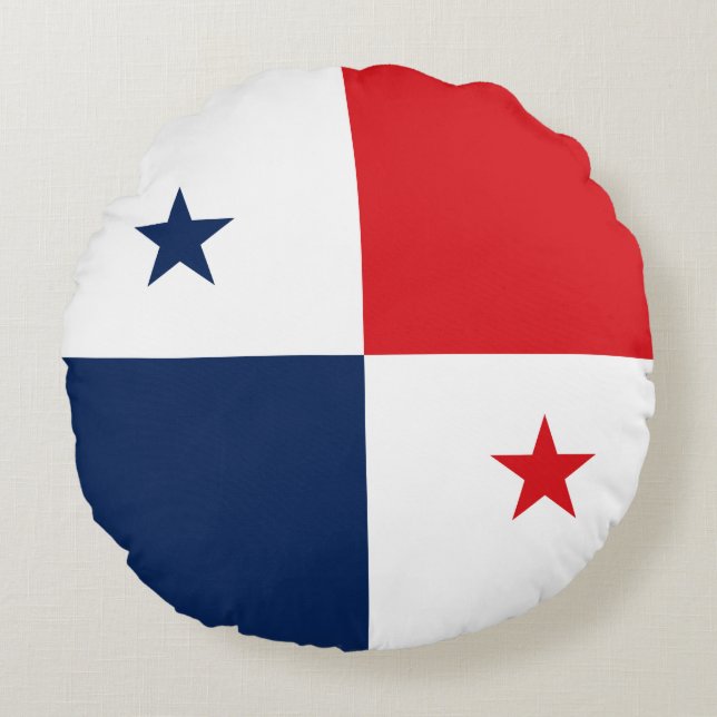 Flag of Panama Round Cushion (Front)
