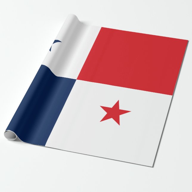 Flag of Panama Wrapping Paper (Unrolled)