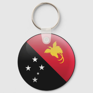 Flag of Papua New Guinea Key Ring