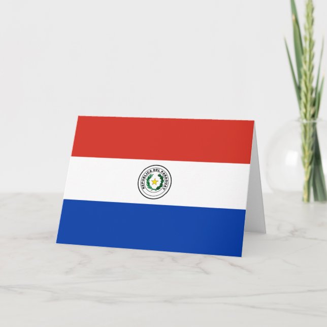Flag of Paraguay Card (Front)