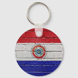 Flag of Paraguay Key Ring