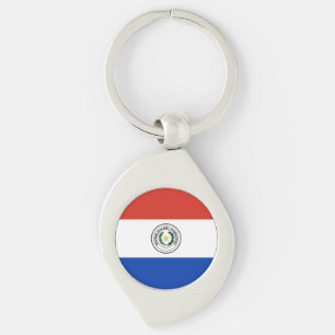 Flag of Paraguay Key Ring