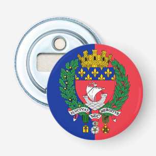 Flag of Paris, France Bottle Opener