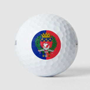 Flag of Paris, France  Golf Balls