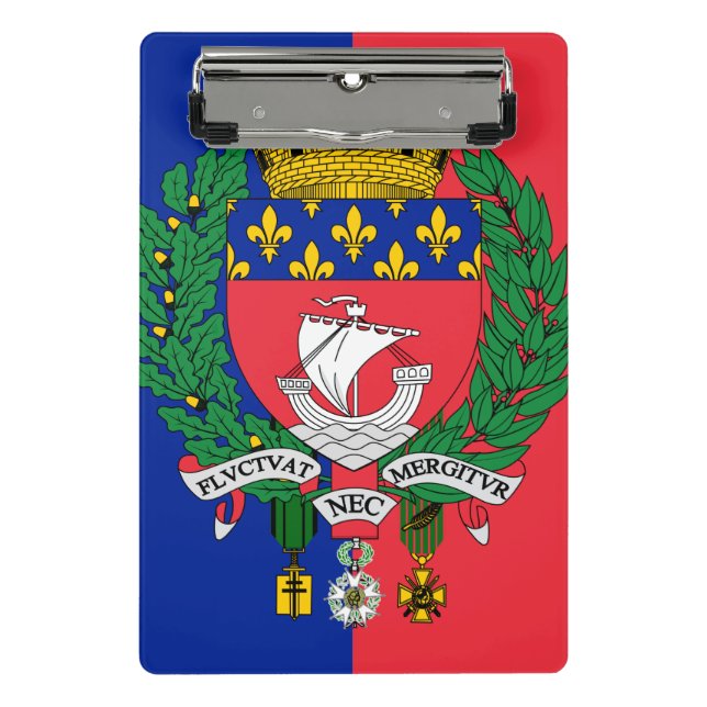 Flag of Paris, France Mini Clipboard (Front)