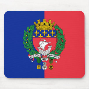 Flag of Paris, France Mouse Pad