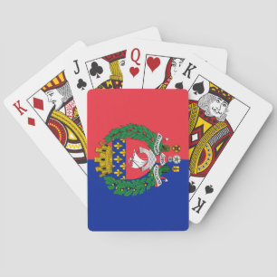 Flag of Paris (France) Playing Cards