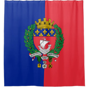 Flag of Paris (France) Shower Curtain
